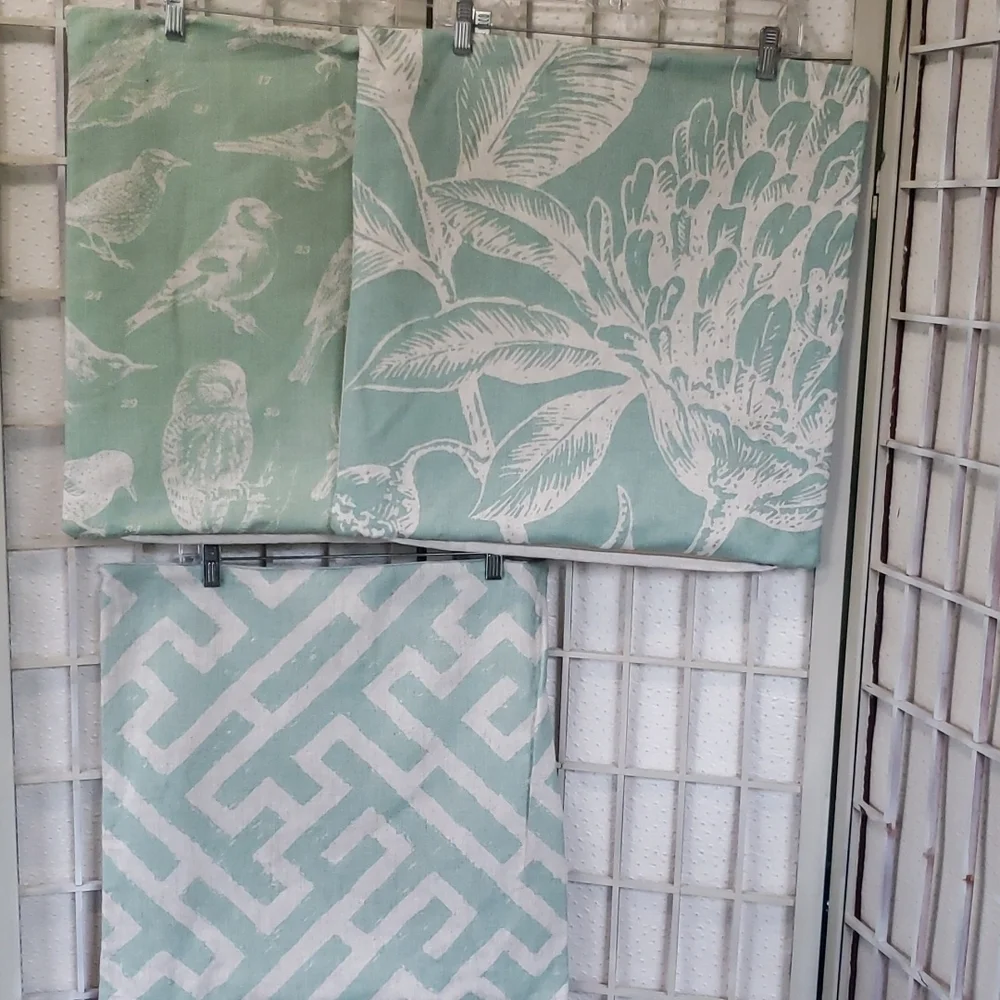 123 Creations pillow cases bundle linen blend new
